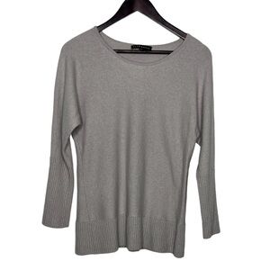 Bryn Walker Lambs wool Cashmere Blend Scoop Neck Sweater